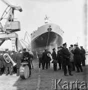 22.10.1970, Szczecin. Polska
Wodowanie statku „Czwartacy AL” w Stoczni Szczecińskiej im. Adolfa Warskiego. Nz. orkiestra.
Fot. Maciej Jasiecki, zbiory Ośrodka KARTA