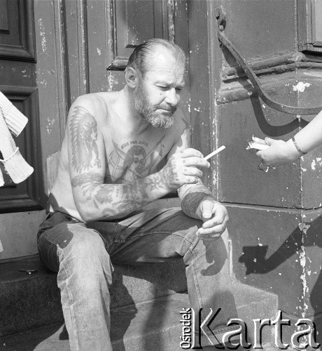 1972, Kopenhaga, Dania.
Nieznany mężczyzna. Zdjęcie zrobione w czasie rejsu MS Jedność Robotnicza.
Fot. Maciej Jasiecki, zbiory Ośrodka KARTA