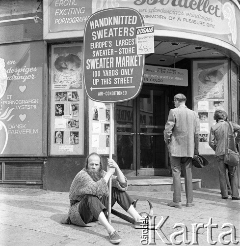 1972, Kopenhaga, Dania.
Nieznany mężczyzna. Zdjęcie zrobione w czasie rejsu MS Jedność Robotnicza.
Fot. Maciej Jasiecki, zbiory Ośrodka KARTA