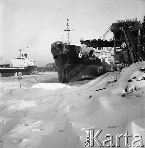 Lata 70., Szczecin, Polska.
Statek Clymenia.
Fot. Maciej Jasiecki, zbiory Ośrodka KARTA
