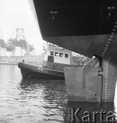 Lata 70., Szczecin, Polska.
Dziób statku.
Fot. Maciej Jasiecki, zbiory Ośrodka KARTA
