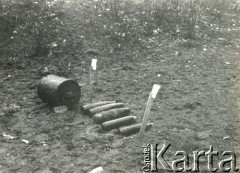 Po 1.09.1939, Warszawa, Polska.
Amunicja.
Fot. NN, zbiory Ośrodka KARTA, udostępnił Roman Trojanowicz