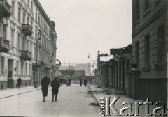 Po 1.09.1939, Warszawa, Polska.
Ulica Widok, w głębi Dworzec Główny.
Fot. NN, zbiory Ośrodka KARTA, udostępnił Roman Trojanowicz