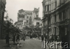 Wrzesień 1939, Warszawa, Polska.
Dom Malinowskiego - widok z ul. Piernackiego.
Fot. NN, zbiory Ośrodka KARTA, udostępnił Roman Trojanowicz