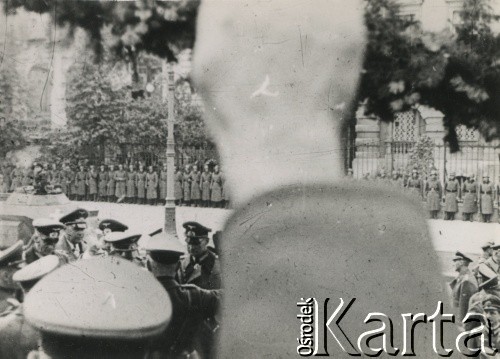 Po 1.09.1939, Warszawa, Polska.
Niemieccy żołnierze.
Fot. NN, zbiory Ośrodka KARTA, udostępnił Roman Trojanowicz