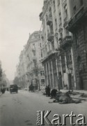 Po 1.09.1939, Warszawa, Polska.
Ulica Jasna, w stronę Kredytowej.
Fot. NN, zbiory Ośrodka KARTA, udostępnił Roman Trojanowicz