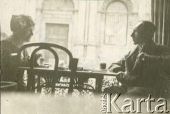 1921, Warszawa, Polska.
Jadwiga Żórawska z Jarosławem Tyszyńskim w 
