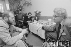5-10.09, 26.09-7.10.1981, Gdańsk, Polska.
Na pierwszym planie doradcy NSZZ 