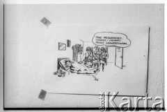 Po 13.12.1981, Polska.
Rysunek satyryczny.
Fot. Małgorzata Niezabitowska i Tomasz Tomaszewski, zbiory Ośrodka KARTA