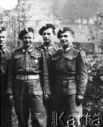 1942-1947, brak miejsca.
Żołnierze 1 Dywizji Pancernej.
Fot. NN, kolekcja Cezarego Chlebowskiego, zbiory Ośrodka KARTA