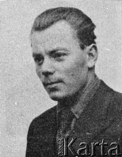 Brak daty, brak miejsca.
Porucznik Jan Wiktor Wiącek ps. Kanarek, Rakoczy. We wrześniu 1943 roku dowódca 3 patrolu w Oddziale Partyzanckim „Tońka”, później dowódca 1 szwadronu, a następnie zastępca dowódcy 5 Brygady Partyzanckiej Armii Krajowej.
Fot. NN, kolekcja Cezarego Chlebowskiego, zbiory Ośrodka KARTA
