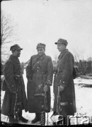 Zima 1943, brak miejsca.
Oficerowie batalionu szczuczyńskiego Armii Krajowej.
Fot. NN, kolekcja Cezarego Chlebowskiego, zbiory Ośrodka KARTA