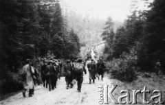 Druga połowa 1943, Góry Świętokrzyskie.
Żołnierze Zgrupowań Partyzanckich AK 