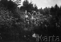Druga połowa 1943, lasy osieczyńskie, Góry Świętokrzyskie.
Zgrupowania Partyzanckie AK 