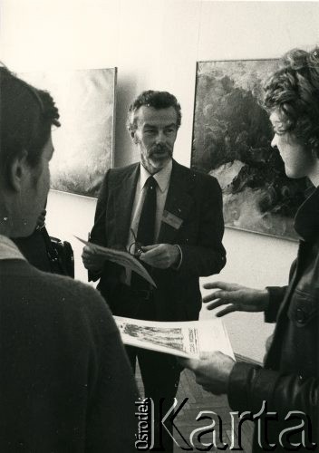 1981-1984, brak miejsca.
Sekretarz generalny Światowej Konfederacji Pracy Jan Kułakowski.
Fot. NN, kolekcja Jana i Zofii Kułakowskich, zbiory Ośrodka KARTA