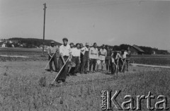 12.06.1941, Pfäffikon, Szwajcaria.
Żołnierze 6. Kresowego Pułku Strzelców Pieszych podczas prac na polu.
Fot. NN, zbiory Ośrodka KARTA, album przekazała Wanda Klenczon
