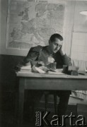 Styczeń 1940, Guer, Francja.
Dowódca 6. Kresowego Pułku Strzelców Pieszych ppłk.dypl. Stanisław Bień w obozie wojskowym Camp de Coëtquidan.
Fot. NN, zbiory Ośrodka KARTA, album przekazała Wanda Klenczon