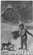 Brak daty, Argentyna.
Polska kartka bożonarodzeniowa.
Fot. NN, zbiory Enrique Koprowskiego, reprodukcje cyfrowe w  Bibliotece Polskiej im. Ignacego Domeyki w Buenos Aires (Biblioteca Polaca Ignacio Domeyko) i w Ośrodku KARTA w Warszawie.