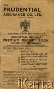 1947-1954, Wielka Brytania.
Polisa ubezpieczeniowa.
Fot. NN, zbiory Andresa Jozwickiego, reprodukcje cyfrowe w Bibliotece Polskiej im. Ignacego Domeyki w Buenos Aires (Biblioteca Polaca Ignacio Domeyko) i w Ośrodku KARTA w Warszawie.
