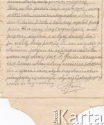1.01.1945, Buenos Aires, Argentyna.
List Felipe Gąski do jeńca wojennego podporucznika Tauba Szai: 