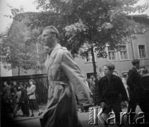 28.06.1956, Poznań, Poznańskie woj., Polska.
Protest poznańskich robotników. Fotografie wykonane przez funkcjonariuszy UB w celu identyfikacji manifestantów.
Fot. NN, zbiory Ośrodka KARTA, udostępnił Grzegorz Braun