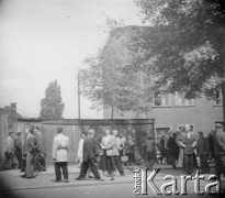 28.06.1956, Poznań, Poznańskie woj., Polska.
Protest poznańskich robotników. Fotografie wykonane przez funkcjonariuszy UB w celu identyfikacji manifestantów.
Fot. NN, zbiory Ośrodka KARTA, udostępnił Grzegorz Braun