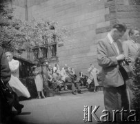 28.06.1956, Poznań, Poznańskie woj., Polska.
Protest poznańskich robotników. Fotografie wykonane przez funkcjonariuszy UB w celu identyfikacji manifestantów.
Fot. NN, zbiory Ośrodka KARTA, udostępnił Grzegorz Braun
