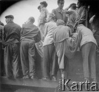 28.06.1956, Poznań, Poznańskie woj., Polska.
Protest poznańskich robotników. Fotografie wykonane przez funkcjonariuszy UB w celu identyfikacji manifestantów.
Fot. NN, zbiory Ośrodka KARTA, udostępnił Grzegorz Braun

