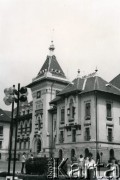 Lata 80-90-te, Rumunia.
Okazały budynek, podpis na odwrocie 