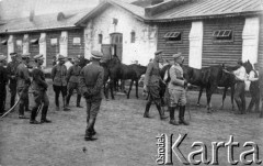 Ok. 1919, Mińsk Mazowiecki, Warszawskie woj.
Wojna polsko-bolszewicka. Żołnierze 11 pułku ułanów.
Fot. NN, zbiory Ośrodka KARTA, udostępnili Halina i Maciej Kosińscy
