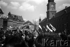 3.05.1982, Warszawa, Polska.
Niezależna demonstracja na Starym Mieście, zorganizowana przez podziemne struktury 