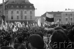 3.05.1982, Warszawa, Polska.
Niezależna demonstracja na Starym Mieście, zorganizowana przez podziemne struktury 