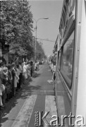 3-5.08.1981, Warszawa, Polska.
Kierowcy autobusów miejskich i ciężarówek zablokowali rondo u zbiegu ulic Marszałkowskiej i Alei Jerozolimskich. Protestowali w ten sposób przeciwko obniżce kartkowych przydziałów mięsa i trudnościom zaopatrzeniowym. Strajk został zorganizowany przez Zarząd Regionu NSZZ 