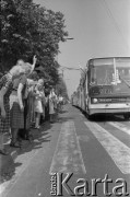 3-5.08.1981, Warszawa, Polska.
Kierowcy autobusów miejskich i ciężarówek zablokowali rondo u zbiegu ulic Marszałkowskiej i Alei Jerozolimskich. Protestowali w ten sposób przeciwko obniżce kartkowych przydziałów mięsa i trudnościom zaopatrzeniowym. Strajk został zorganizowany przez Zarząd Regionu NSZZ 