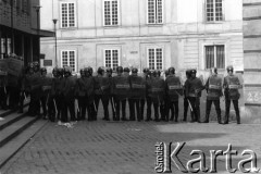 3.05.1982, Warszawa, Polska.
Niezależna demonstracja na Starym Mieście, zorganizowana przez podziemne struktury 
