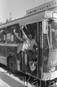 3-5.08.1981, Warszawa, Polska.
Kierowcy autobusów miejskich i ciężarówek zablokowali rondo u zbiegu ulic Marszałkowskiej i Alei Jerozolimskich. Protestowali w ten sposób przeciwko obniżce kartkowych przydziałów mięsa i trudnościom zaopatrzeniowym. Strajk został zorganizowany przez Zarząd Regionu NSZZ 