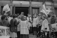 31.07.1981, Warszawa, Polska.
Uroczystość poświęcenia nowej siedziby NSZZ 