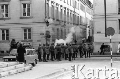 3.05.1982, Warszawa, Polska.
Niezależna demonstracja na Starym Mieście, zorganizowana przez podziemne struktury 