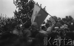 1.05.1989, Warszawa, Polska.
Manifestacja zorganizowana przez NSZZ 