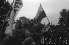 1.05.1989, Warszawa, Polska.
Manifestacja zorganizowana przez NSZZ 