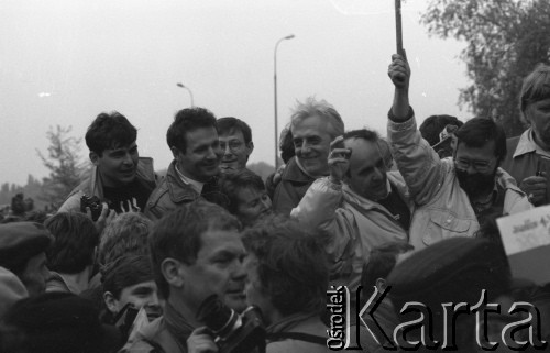 1.05.1989, Warszawa, Polska.
Manifestacja zorganizowana przez NSZZ 