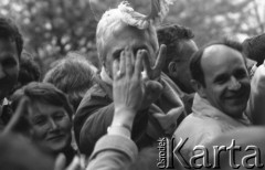 1.05.1989, Warszawa, Polska.
Manifestacja zorganizowana przez NSZZ 