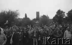 1.05.1989, Warszawa, Polska.
Manifestacja zorganizowana przez NSZZ 