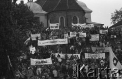 1.05.1989, Warszawa, Polska.
Manifestacja zorganizowana przez NSZZ 