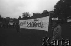 1.05.1989, Warszawa, Polska.
Manifestacja zorganizowana przez NSZZ 
