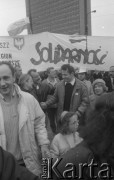 1.05.1989, Warszawa, Polska.
Manifestacja zorganizowana przez NSZZ 
