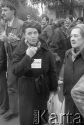 1.05.1989, Warszawa, Polska.
Manifestacja zorganizowana przez NSZZ 