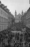 1.05.1989, Warszawa, Polska.
Manifestacja zorganizowana przez NSZZ 