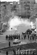 3.05.1982, Warszawa, Polska.
Niezależna demonstracja na Starym Mieście, zorganizowana przez podziemne struktury 