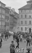 3.05.1982, Warszawa, Polska.
Niezależna demonstracja na Starym Mieście, zorganizowana przez podziemne struktury 